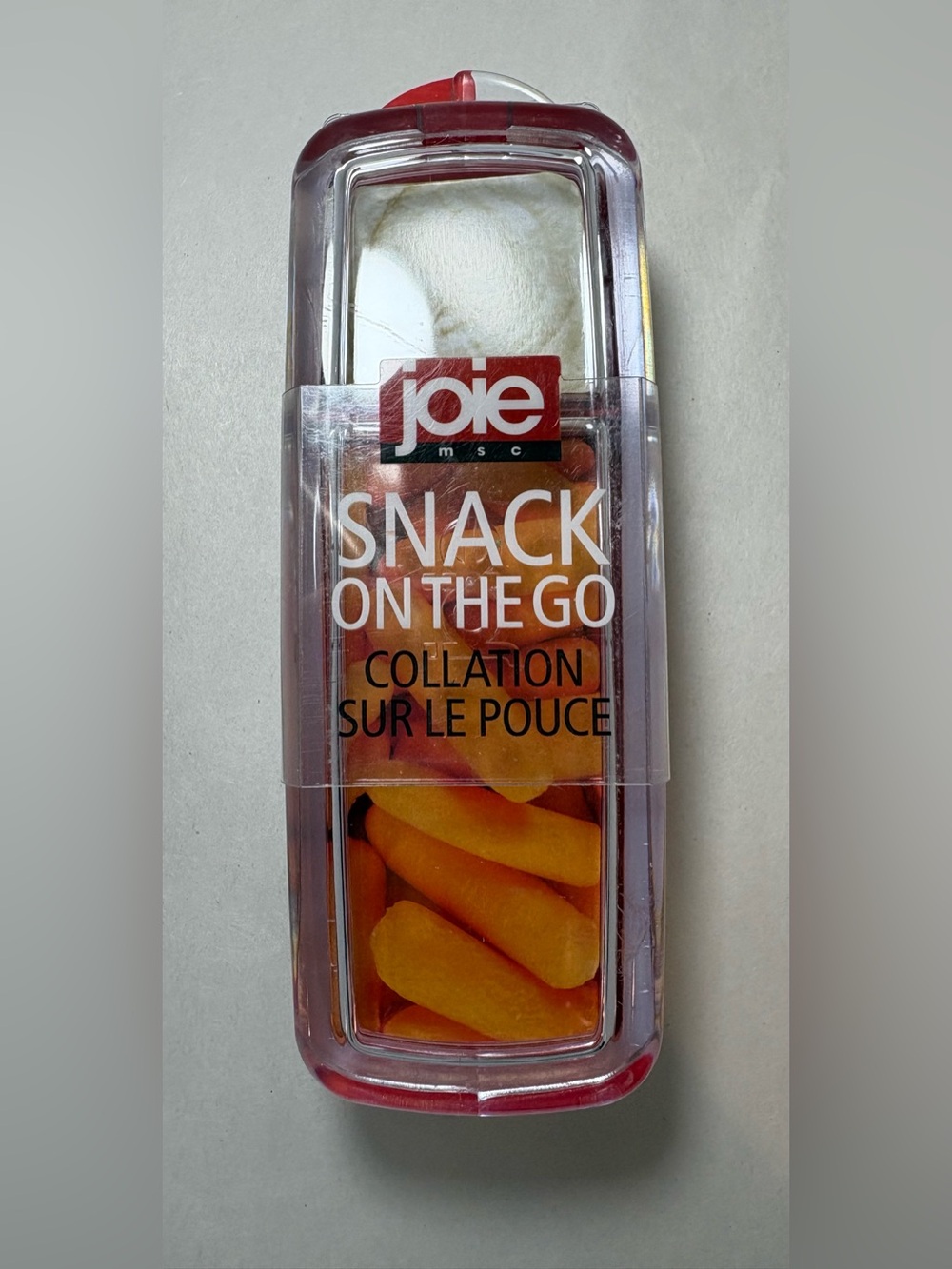 Joie Orange Transparent Snack On The Go Case